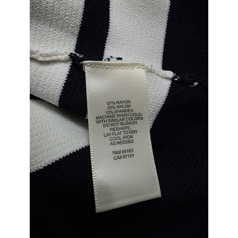 Eliza J Fit and Flare Navy White Dress Size 1X - Picture 3 of 4